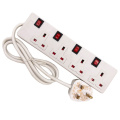 Strock de 4 vías al aire libre Power Strip UK